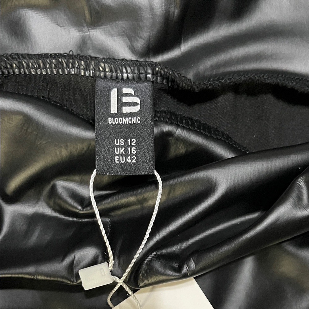 Bloomchic faux leather pants/leggins, size 12, NWT. - Picture 8 of 12